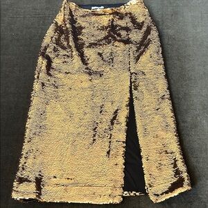 & Other Stories Gold Sequin Pencil Skirt NWT